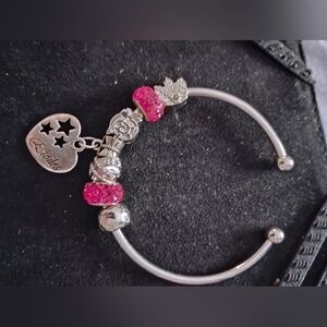 Pink and Silver Delicate Bracelet